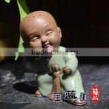 Gong fu Xiao zi ,Red Porcelain Gift Crafts Child Craft Toys thumbnail-4