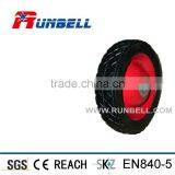 6" Solid Lawnmower Wheels With Steel Rim