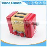 Early Education Toy for Kids Red Pop Up Toaster Wooden Play Kitchen Set thumbnail-3