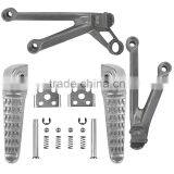 For Kawasaki ZX10R 2004-2005 ZX-10R Silver Rear Foot Pegs Footrest Brackets thumbnail-1