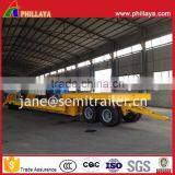 2Axle 3Axle 30T 40T Lowbed Dolly Truck Double Axle Low Flatbed Trailer With Turntable Drawbar thumbnail-5