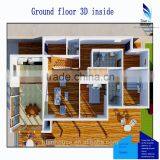 Luxury Light Steel Structure Prefab Mansion thumbnail-3