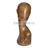2016 Hot Sale Long Neck Abstract Egg Wooden Mannequin Head for Hat Display thumbnail-1