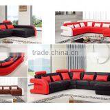 Bisini Luxury Living Room Red Leather Sofa Furniture thumbnail-1