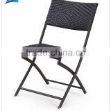 3 Piece Outdoor Patio Rattan Bistro Small Dining Chair Set thumbnail-3