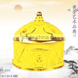 24k gold plated Chinese Yourta for home decoration