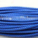 Braided Round Leather Cords 100% Bolo Braided Round Leather Cords|100% Genuine Leather 3mm Braided thumbnail-1