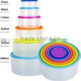 14pcs Round Meal Prep Containers and Storage Container Lunch Box Set From 200ml to 5080ml thumbnail-4