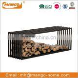 Classical Black Metal Firewood Rack thumbnail-4