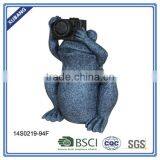 Custom Poly Resin Outdoor Frog Garden Decoration Ornament thumbnail-2