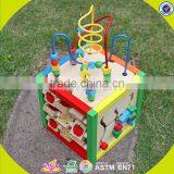 Wholesale Design Funny Cubic Wire Bead Toy,multi-function Wooden Cubic Wire Bead Toy for Kids,wooden Bead Toy W11B060 thumbnail-4