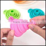 Portable Silicone Foldable Funnel Manufacturer/candy Color Silicone Folding Hopper for Sale/silicone Foldable Funnel thumbnail-1