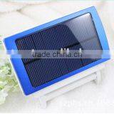 8000mAh Rectangle Shape Solar Panel Power Bank With Lights thumbnail-4