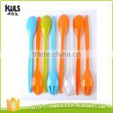 Reusable Durable PS Plastic Salad Fork and Spoon Kitchen Utensil Cutlery Set thumbnail-1