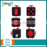 Red Color Fidget Cube Dice Toy Plastic Six Side Fidget Cube thumbnail-2