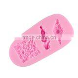 Silicone Fondant Cake Decoration Arts Tool DIY Chocolate Mold Mold 3 Even Square / Diamond Flower 1688 Agent thumbnail-2