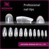 NEWAIR 500 Pcs/Box Professional Natural Acrylic Oval Design Fake Nail Tips thumbnail-6