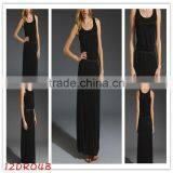 Oem!long Dress!sleeveless!12DR048 2012 Summer Great Selling Black Maxi Ladies Dress thumbnail-1