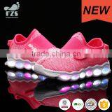 Kids Boys 7 Colors USB Chargeable LED Lights Flashing Sneakers Wholesale thumbnail-2