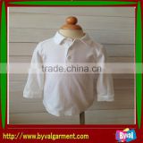 Factory Direct Sale 100% Cotton White Polo Neck Botton Neck Shirts
