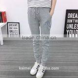 Inside Brush Fleece Wholesale Oversize Life Gym Good Quality Comfortable Sports Pants Women CVC(75/25) thumbnail-3
