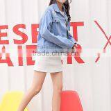 Zm35754a Girls Short Coat Model New Style Casual Denim Jacket for Autumn thumbnail-4