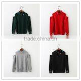 2-6 Years Wholesale 2017 New Fashion Winter Girls Knitted Sweater Long Sleeve Shoulderless Pullover Girls Sweaters thumbnail-1