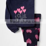 Love Embroidered pajamas for kids