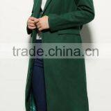 Runwaylover EY1018C Lady Trench Coat With Belt Black Long Women Coat thumbnail-3