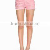 Latest Fashion Design Stone Washed Shorts Women/sexy Denim Shorts With Trim thumbnail-3