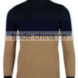 ISO9001/BSCI Manufature OEM Service 100%cotton Mens High Collar Sweaters thumbnail-2