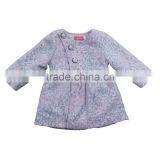 round collar wool fancy girl baby coat