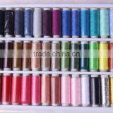 Mini Plastic Bobbin 100% Polyester Sewing Thread With Plastic Box Pack thumbnail-2