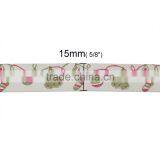 Wholesale Handmade DIY Craft Multicolor Christmas Tree Bells Pattern Cotton Sewing Ribbon thumbnail-3