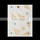 Removable Waterproof Metallic Temporary Tattoo Sticker Body Art Multicolor Feather Pattern 21cm x 14.5cm thumbnail-2