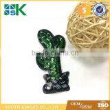 Cute Cactus Plant Patch For Cloth Iron on Embroidered Sew Applique DIY Sequin Patch thumbnail-3