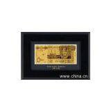 Saudi Arabia Gold Banknote Wooden Frame thumbnail-1