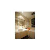 Coated Decorative Tempered Glass Panel For Bathroom Shower Enclosure , High Transmittance