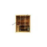 Traditional sauna cabins , square cedar sauna for home / garden