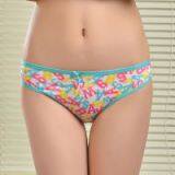 2015 New Printed Brief Soft Lady Bikini Stretch Cotton Women Underwear Lady Boyshort Lady Panties Lingerie Intimate Underpants thumbnail-1