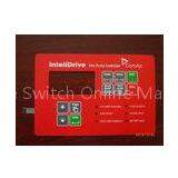 Custom Red PET / PC Membrane Switch Keyboard Flexible Remote Control Panel