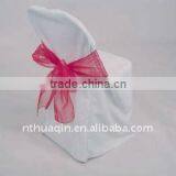 White Polyester Folding Chair Cover Wedding Chair Cover Banquet White Polyester Cheap Chair Cover