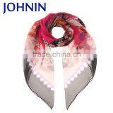 Wholesale Best Quality Custom Women Adult Silk Scarf thumbnail-5