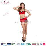 Secret Temptations Ladies Push up Bra and Panty Set, Hot Girl Sexy Underwear Red Bra and Panty Set thumbnail-2