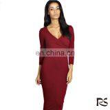 2016 New Style Red Bodycon Maxi Sexy Fashion Dress Names thumbnail-1