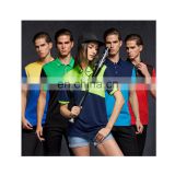 Hotsale combined t-shirt polyester quick-dry polo shirts with color matching