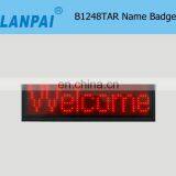 China Supplier Hot Led Mini Name Plate Badge B1248TAR Led Tag thumbnail-1