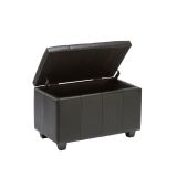 Faux Leather Ottoman Bench Chair With Storage-HL6022