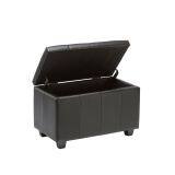 Faux Leather Ottoman Bench Chair With Storage-HL6022 thumbnail-1