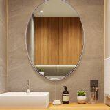 Bathroom Mirror Stainless Steel Brass Gold Bathroom Mirror thumbnail-3